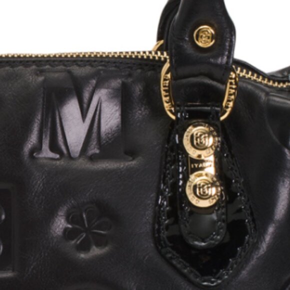 MARINO ORLANDI Made In Italy Leather Large Embossed Tote - Picture 4 of 5